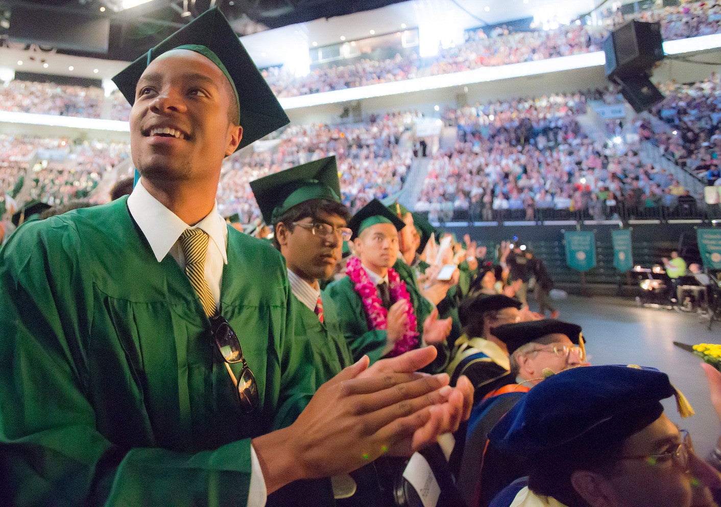 students graduating
