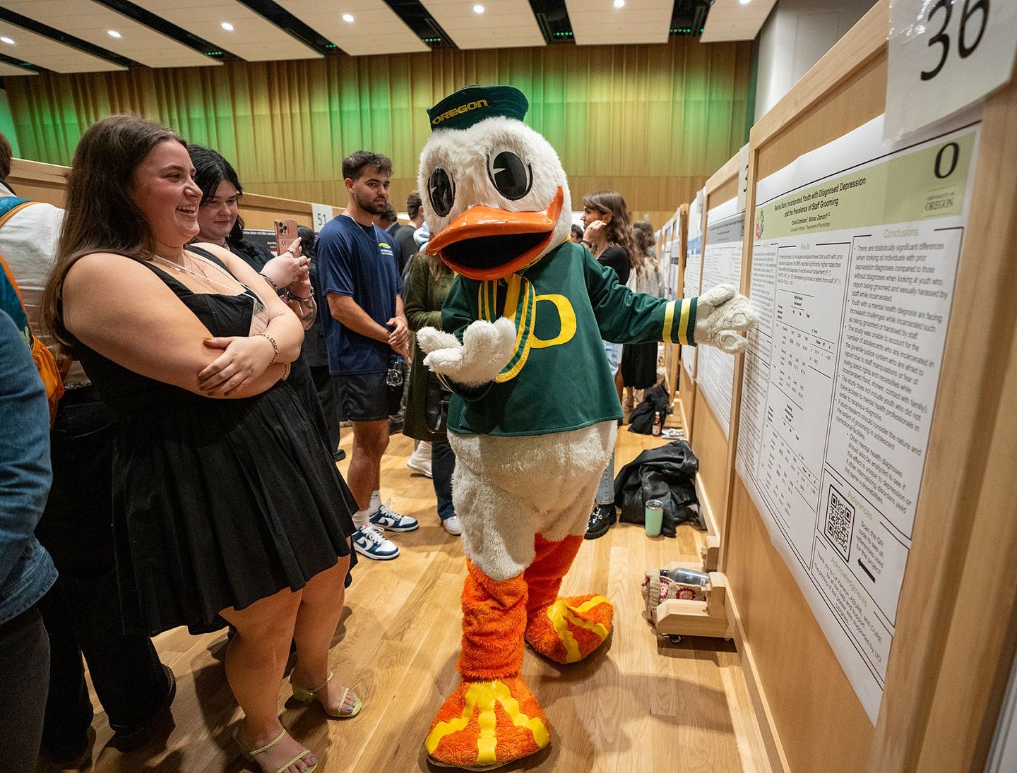 The Duck at the Undergraduate Research Symposium