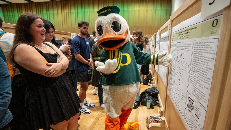 The Duck at the Undergraduate Research Symposium