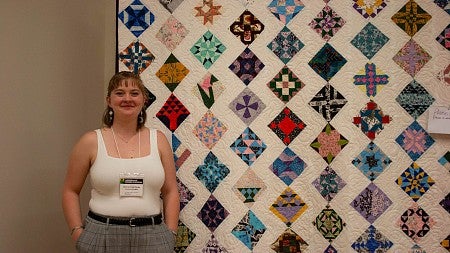 Trisha Young and her quilt research project