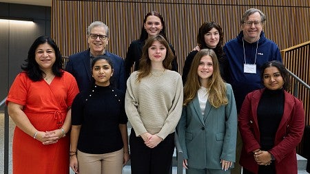 2025 Sonoma Workshop UO Cohort: Back Row: David Frank, Kendall Allgower, Violet Ashley, Cheyney Ryan. Front Row: Sujata Gadkar-Wilcox; Vaani Bindel, Vivian Reynolds, Margaret Grace and Aishiki Nag