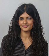 Shinjani Saraswat has long black hair
