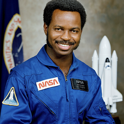 Ronald E. McNair in NASA jumpsuit