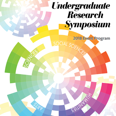 2018 Undergraduate Research Symposium Event Program Cover. 