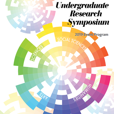 2019 Undergraduate Research Symposium Event Program Cover. 