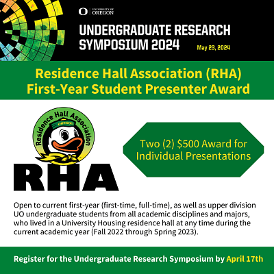 Residence Hall Association First-Year Student Presenter Award