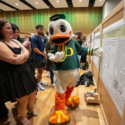 The Duck at the Undergraduate Research Symposium