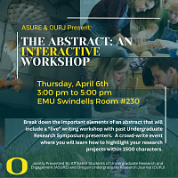 April 6th Workshop: Abstract Writing